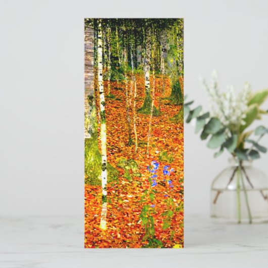 Gustav Klimt Berkebomen Kaart (Staand voorkant)