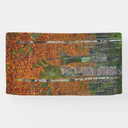 Gustav Klimt - Berkenhout Spandoek (Horizontaal)