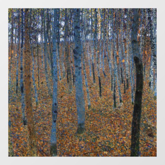Gustav Klimt - Beukenbos I Raamsticker (Vel)