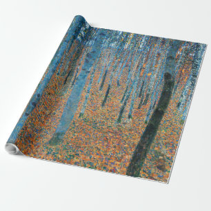 Gustav Klimt Beukenbos Vintage Fijne Kunst Cadeaupapier