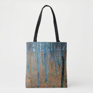 Gustav Klimt Beukenbos Vintage Kunst Draagtas