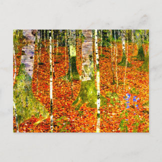 Gustav Klimt Birch Trees Briefkaart
