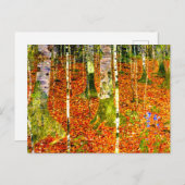 Gustav Klimt Birch Trees Briefkaart (Voorkant / Achterkant)