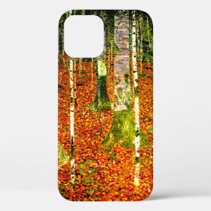 Gustav Klimt Birch Trees iPhone 12 Hoesje
