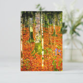 Gustav Klimt Birch Trees Informatiekaartje (Staand voorkant)