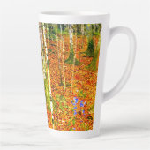 Gustav Klimt Birch Trees Latte Mok (Rechts)