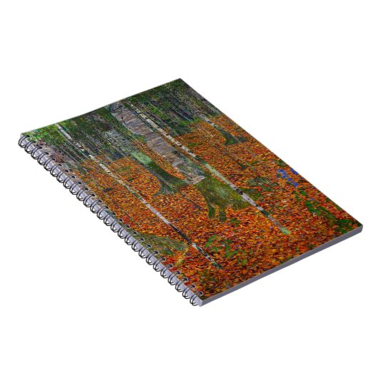 Gustav Klimt - Birch Wood Notitieboek (Rechterzijde)