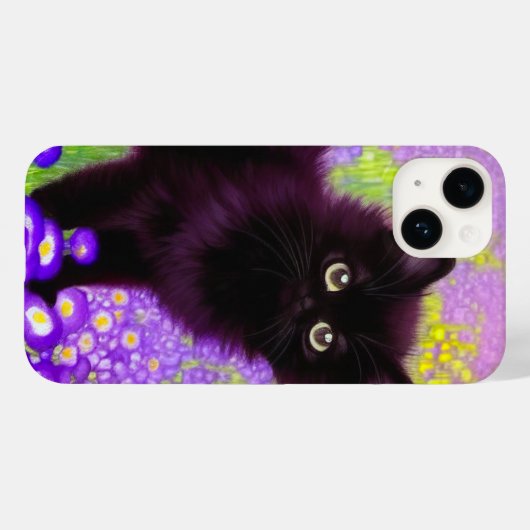 Gustav Klimt Black Kitten Case-Mate iPhone Case (Achterkant (horizontaal))