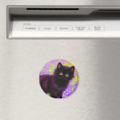 Gustav Klimt Black Kitten Magneet (Insitu (Vaatwasser))