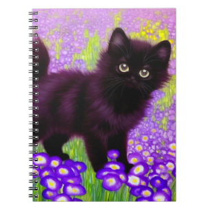 Gustav Klimt Black Kitten Notitieboek