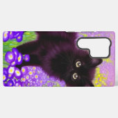Gustav Klimt Black Kitten Samsung Galaxy Hoesje (Achterkant horizontaal)
