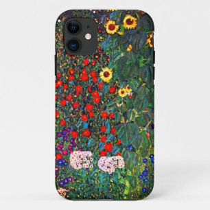 Gustav Klimt Bloementuin iPhone 11 Hoesje