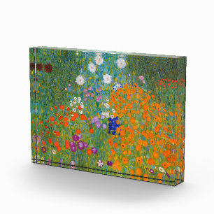 Gustav Klimt - Bloementuin Fotoblokken
