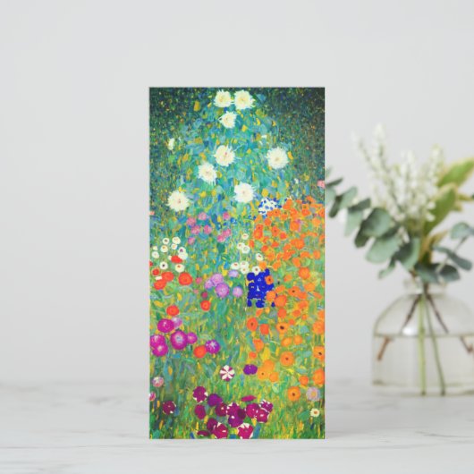 Gustav Klimt Bloementuin Kaart (Staand voorkant)