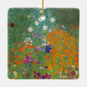 Gustav Klimt - Bloementuin Keramisch Ornament (Achterkant)