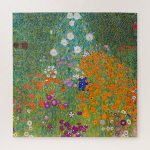 Gustav Klimt - Bloementuin Legpuzzel