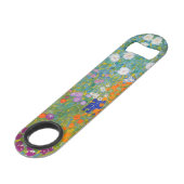 Gustav Klimt - Bloementuin Speed Flessenopener (Achterkant Gekanteld)
