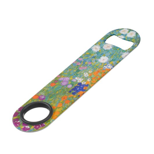 Gustav Klimt - Bloementuin Speed Flessenopener (Achterkant Gekanteld)