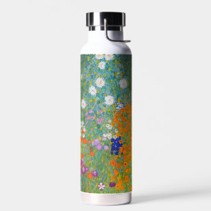 Gustav Klimt - Bloementuin Waterfles