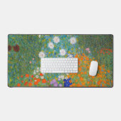 Gustav Klimt - Bloemtuin Bureaumat (Keyboard & Muis)