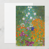 Gustav Klimt - Bloemtuin Kaart (Voorkant / Achterkant)