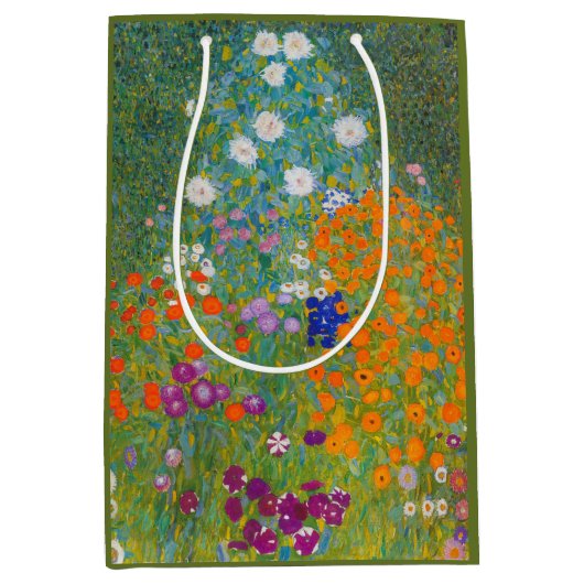 Gustav Klimt - Bloemtuin Medium Cadeauzakje (Voorkant)