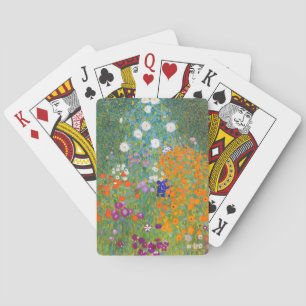 Gustav Klimt: Bloemtuin Pokerkaarten