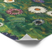 Gustav Klimt - Bloemtuin Poster (Hoek)