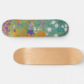 Gustav Klimt - Bloemtuin Skateboard (Horizontaal)