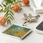 Gustav Klimt - Bloemtuin Sleutelhanger (Zijkant)