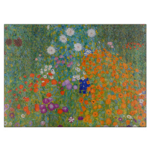 Gustav Klimt - Bloemtuin Snijplank