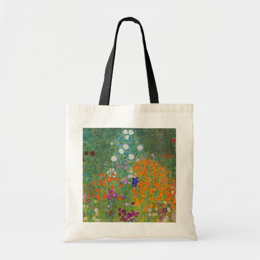 Gustav Klimt - Bloemtuin Tote Bag (Voorkant)