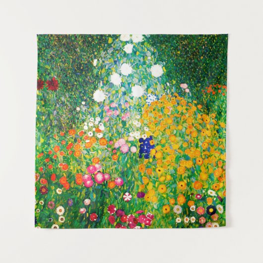 Gustav Klimt "Bloemtuin" Wandkleed (Voorkant)