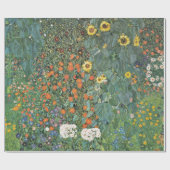 Gustav Klimt Boerderij Garden met zonnebloemen Gal Cadeaupapier (Vlak)
