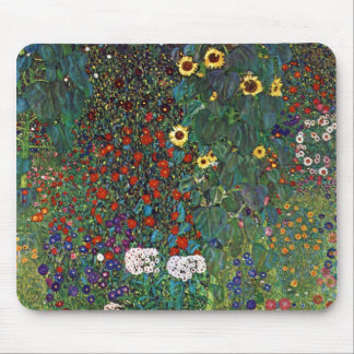 Gustav Klimt Boerderij Garden met zonnebloemen Muismat
