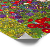 Gustav Klimt Boerderij Garden met zonnebloemen Pos Poster (Hoek)