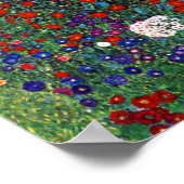 Gustav Klimt Boerderij Garden met zonnebloemen Poster (Hoek)