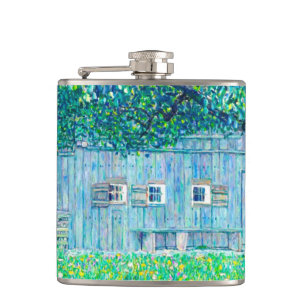 Gustav Klimt Boerderij in Opper Oostenrijk Heupfles