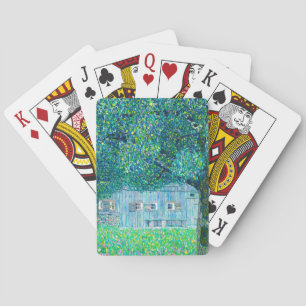 Gustav Klimt Boerderij in Opper Oostenrijk Pokerkaarten