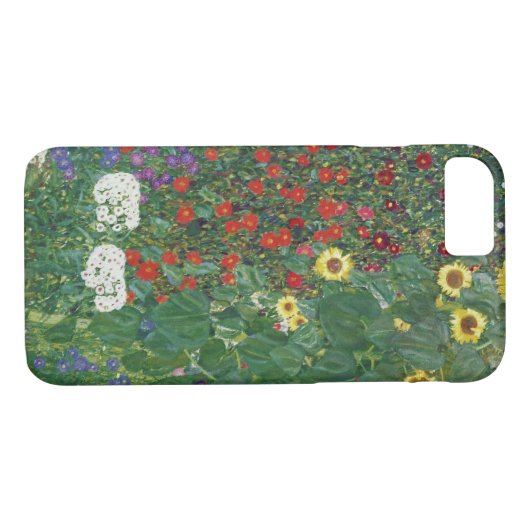 Gustav Klimt - Boerderij tuin met zonnebloemen Case-Mate iPhone Case (Achterkant (Horizontaal))