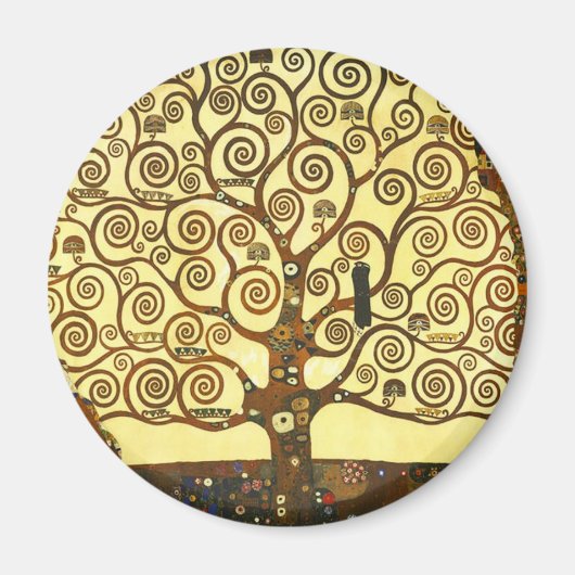 Gustav Klimt Boom of Life Magnet Magneet (Voorkant)