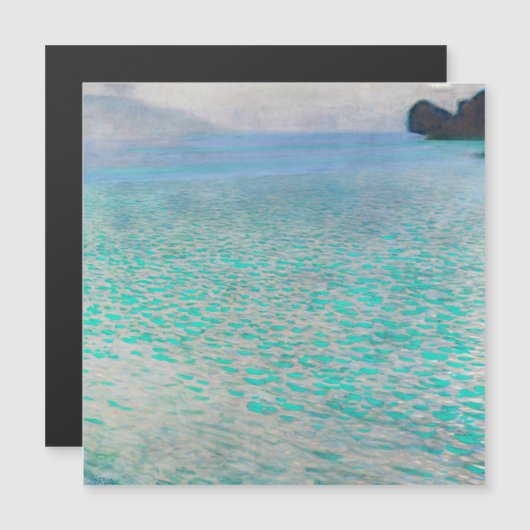 Gustav Klimt - Carte magnétique Attersee (Devant / Derrière)