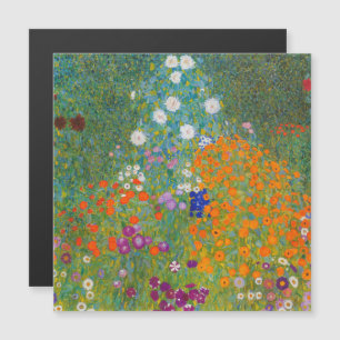 Gustav Klimt - Carte Magnétique Jardin Fleur