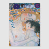 Gustav Klimt - Carte magnétique mère et enfant (Devant)