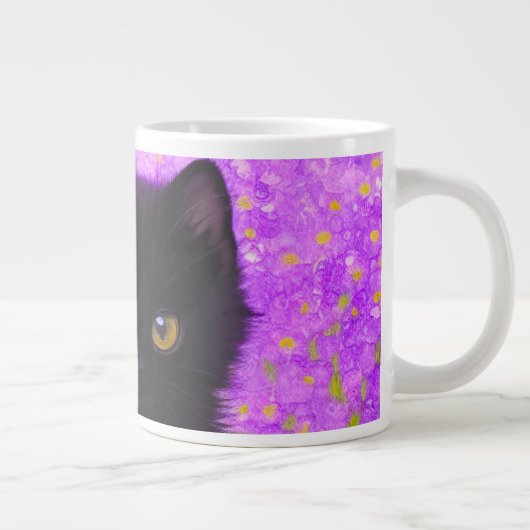 Gustav Klimt Cat Extra Grote Beker (Rechts)