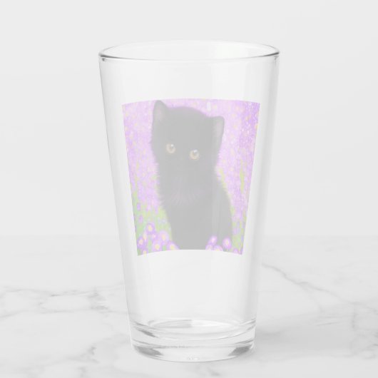 Gustav Klimt Cat Glas (Achterkant)