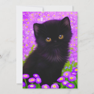 Gustav Klimt Cat Kaart