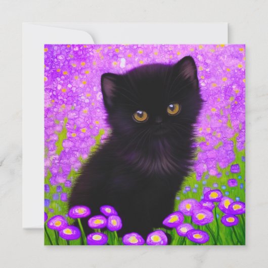 Gustav Klimt Cat Kaart (Voorkant)