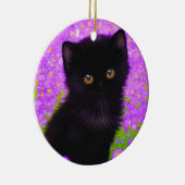 Gustav Klimt Cat Keramisch Ornament (Rechts)