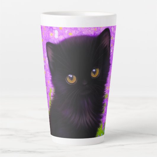 Gustav Klimt Cat Latte Mok (Voorkant)